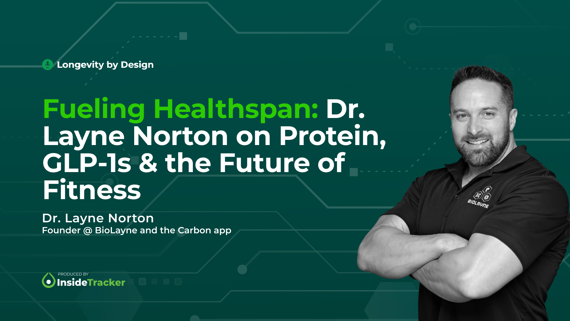 86dwth0bz - Inside Tracker - Longevity by Design - Dr. Layne Norton - Episode Thumbnail 01