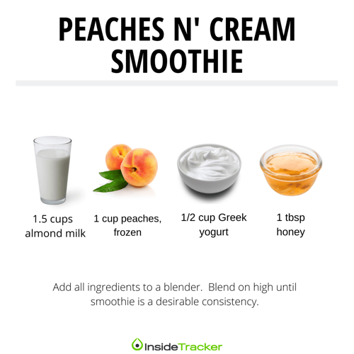 Peaches and cream smoothie recipe