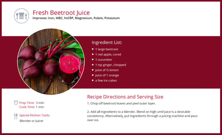 Fresh beetroot juice recipe