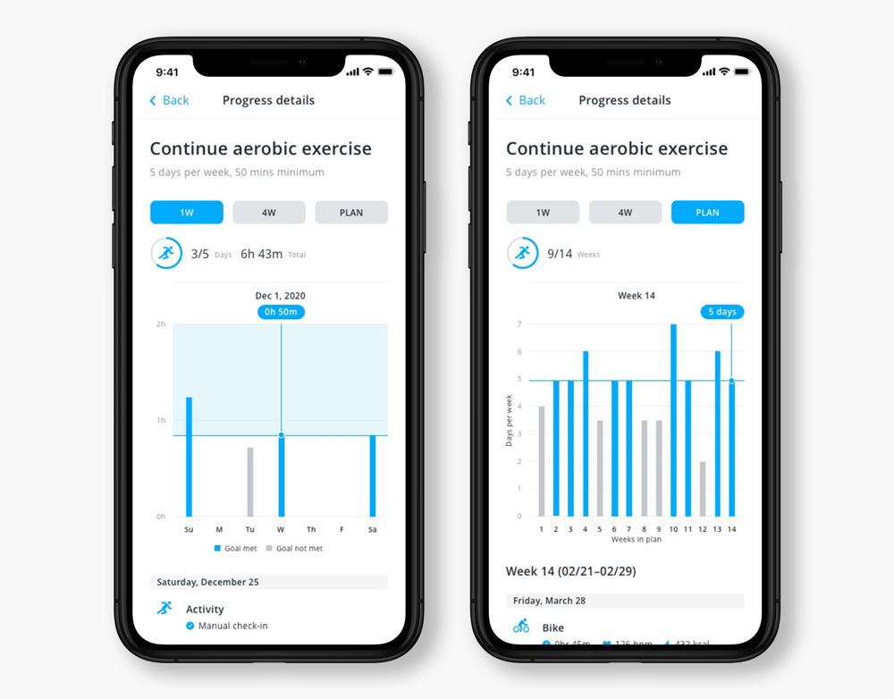 PROGRESS TRACKING OF EXERCISE AUTO CHECK-IN_