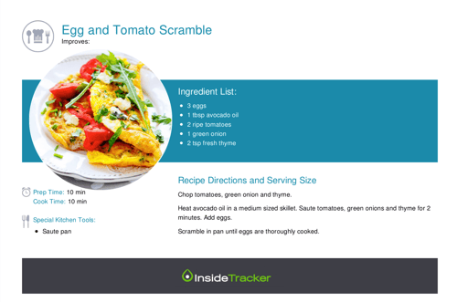 Egg and tomato scramble recipe