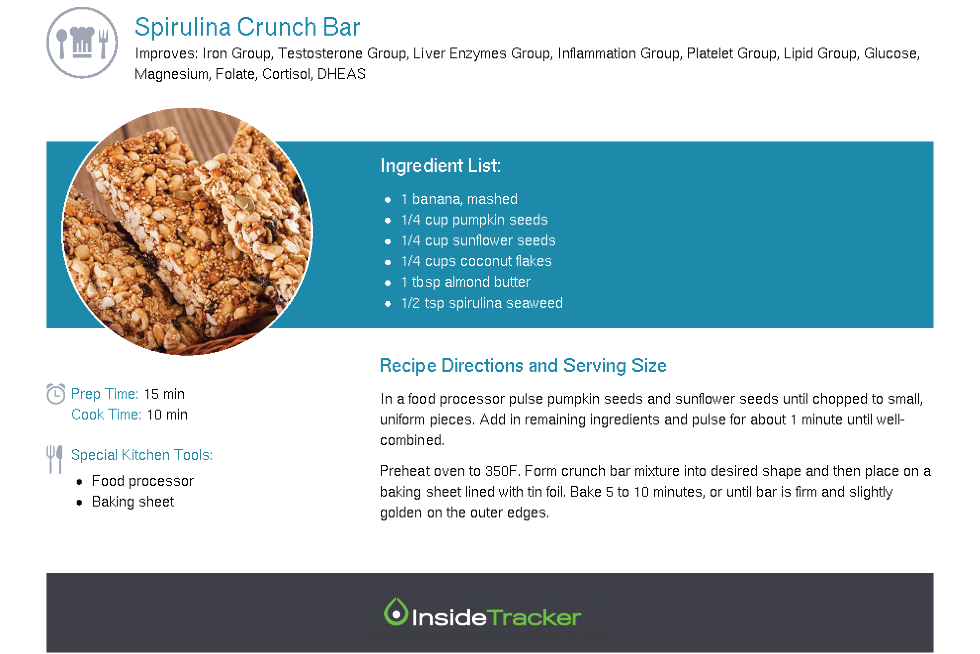 Spirulina Crunch Bar