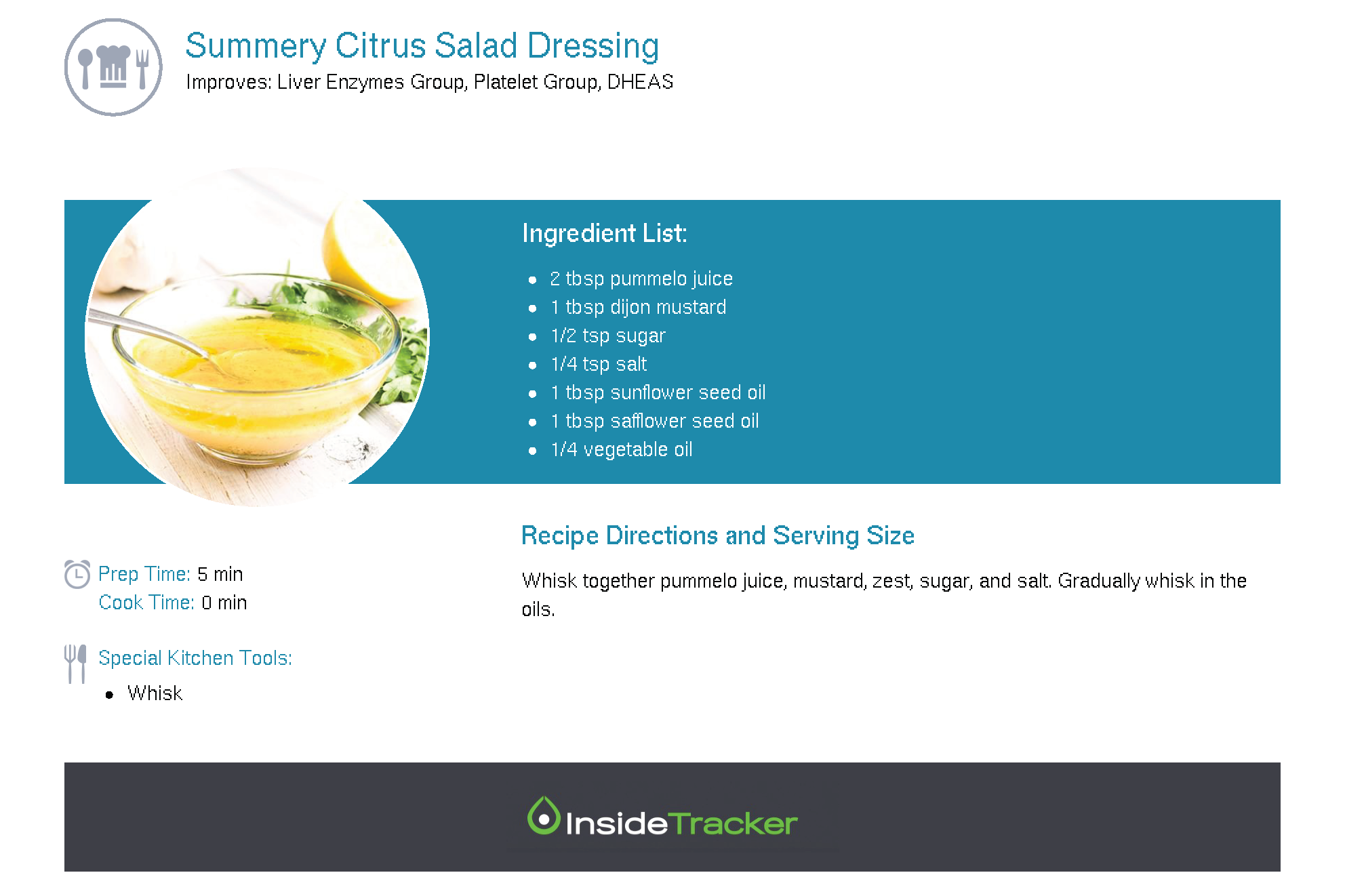 Summery Citrus Salad Dressing