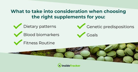 What to take into consideration when choosing the right supplements