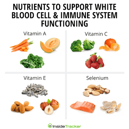 Nutrients that support immunity and white blood cell functioning