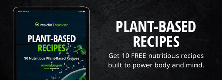 plant based recipes ebook banner