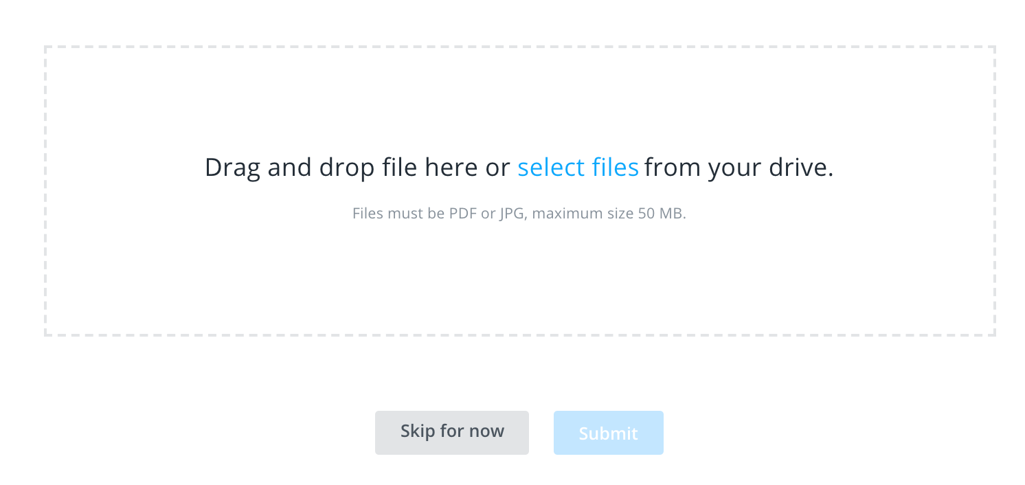 How to upload files to your DIY plan