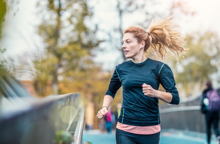 Woman running