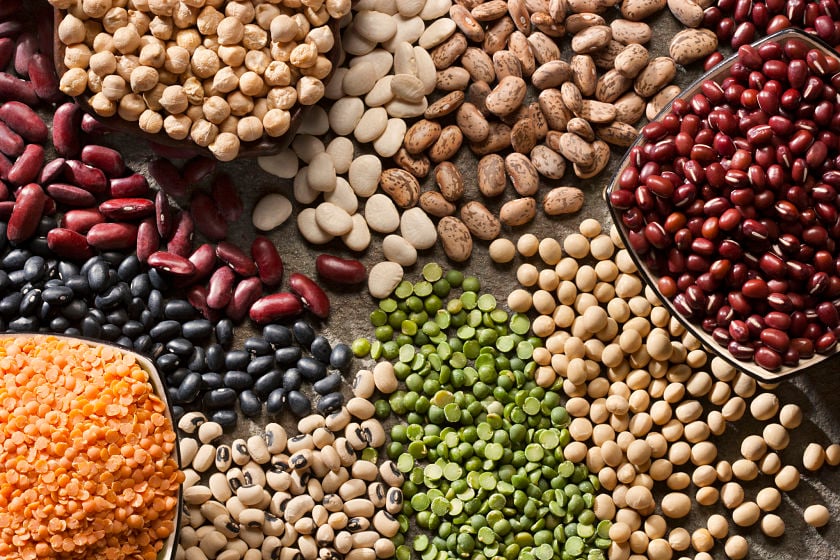 healthy beans lentils legumes